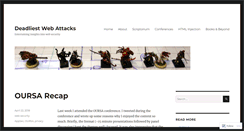 Desktop Screenshot of deadliestwebattacks.com