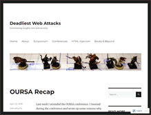 Tablet Screenshot of deadliestwebattacks.com